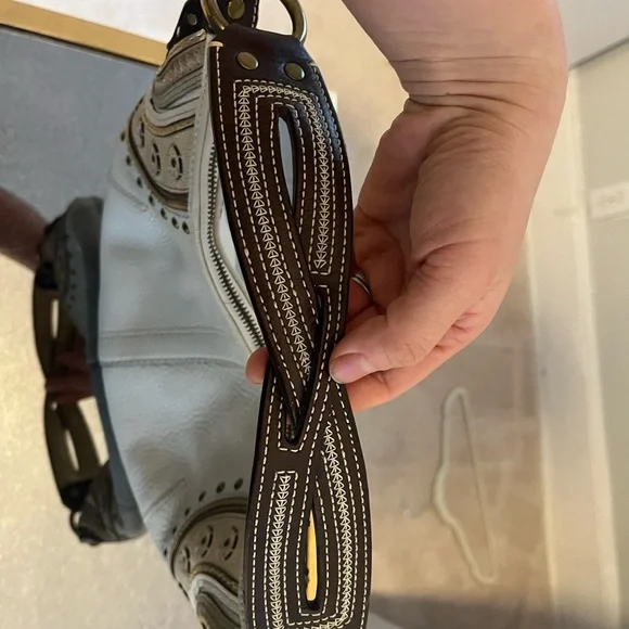 Y2K coach hobo studded leather bag / no hang tag - Picture 4 of 9